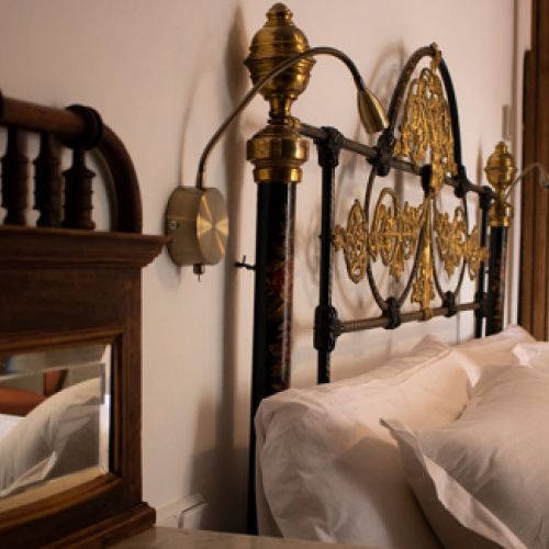 Detalle de la habitación verde